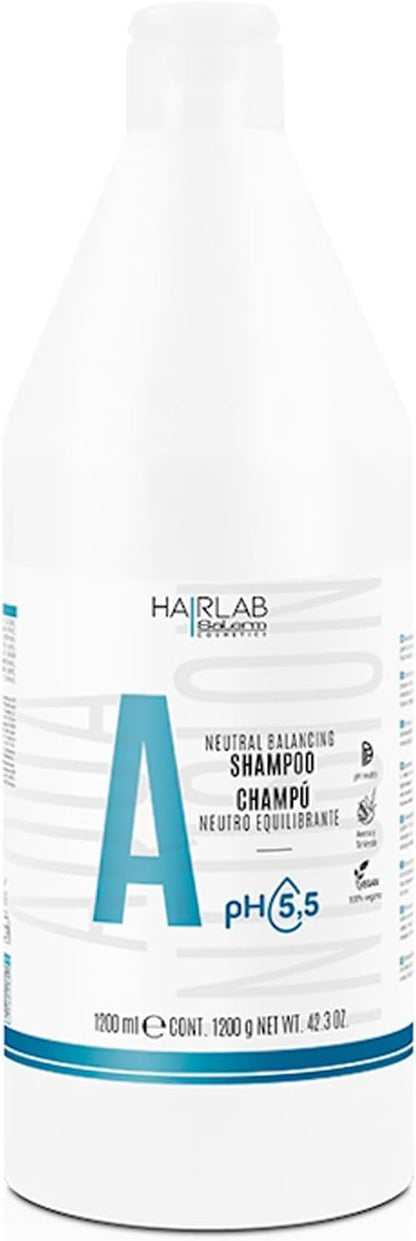 SALERM - Champú Neutro Dermoprotector - Hair Lab Neutral Balancing - 1200 ml - pH Neutro - para Todo Tipo de Cabellos - con VItaminas B y C - Hidrata y Cuida el Cuero Cabelludo - Anti Encrespamiento