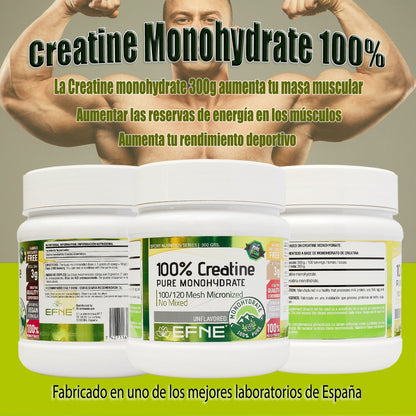 Creatina Monohidrato EFNE – 200 Mesh Micronizada de Alta Absorción