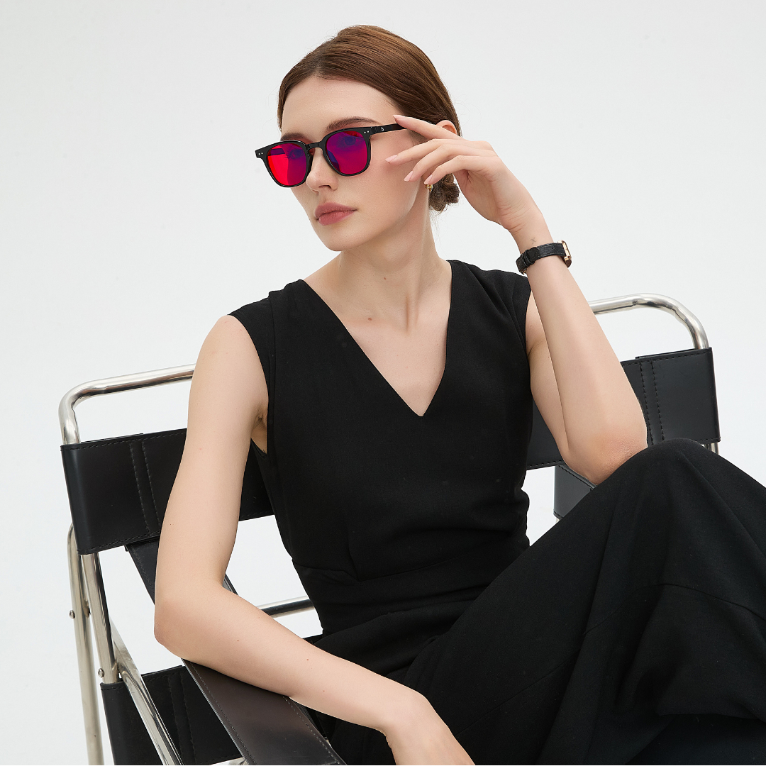 Gafas para dormir Da Vinci de Warblue, protección nocturna para reducir la luz azul y mejorar el descanso.