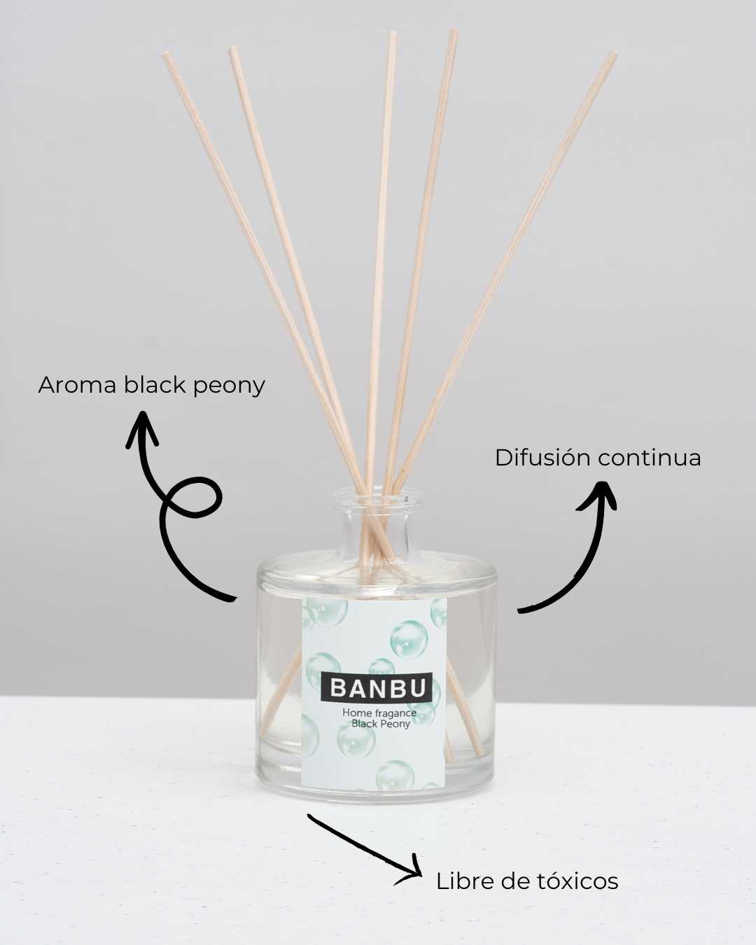 Ambientador Mikado Natural Aroma Black Peony