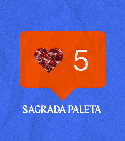 Jamón ibérico de bellota 100% Ibérica Sagrada Paleta de más de 30 meses, lonchas finas y marmoleadas, de la marca MONJAMON Y MAS
