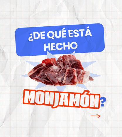 Jamón Monjamón Pasión +50 meses, corte en lonchas delgadas, presentación en plato, marca Monjamón y más.