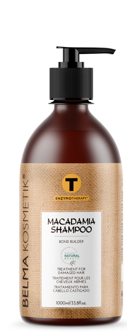 Kit de cuidado en casa XARODIST con champú, mascarilla y serum de aceite de macadamia para cabello saludable.