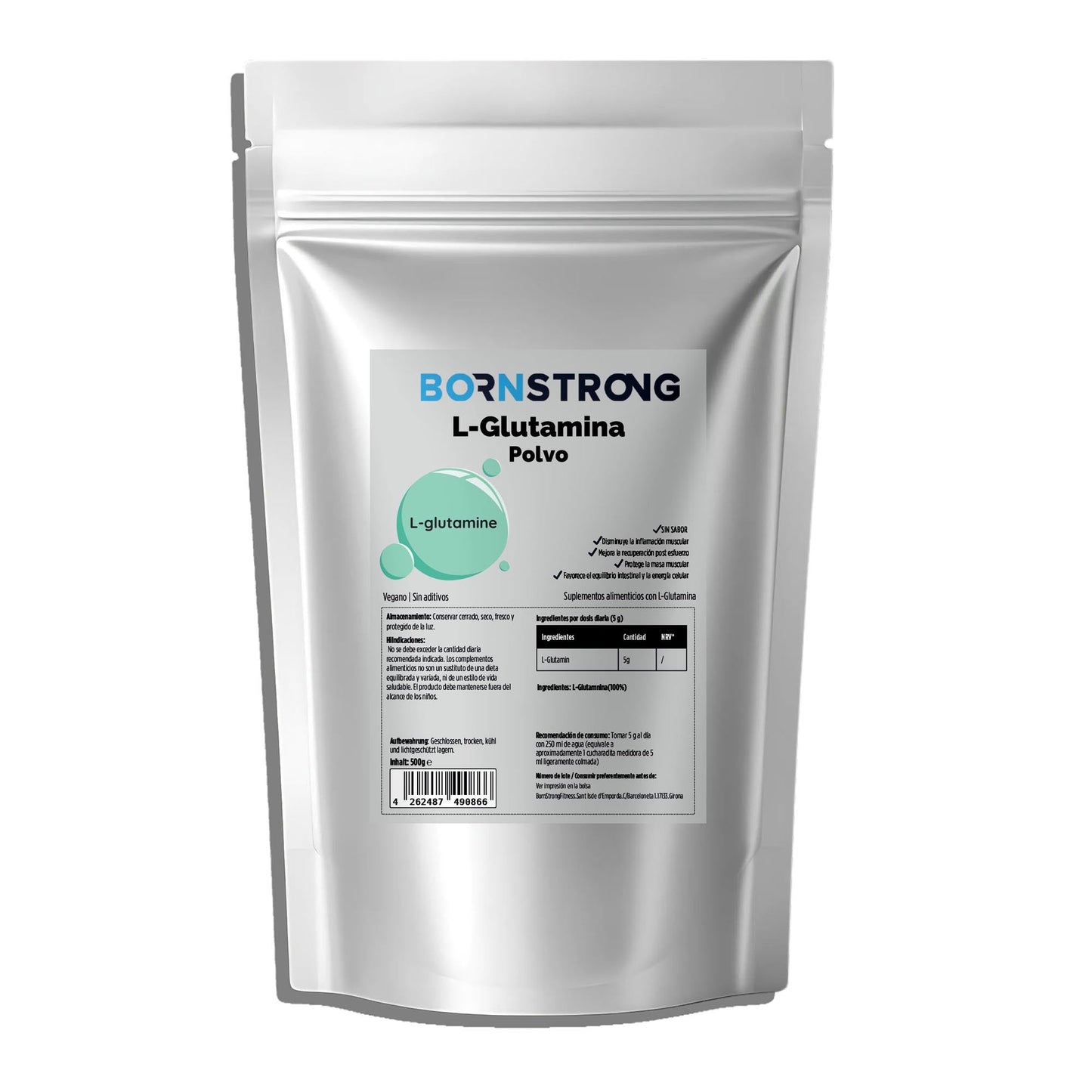 L-Glutamina en Polvo - 500g