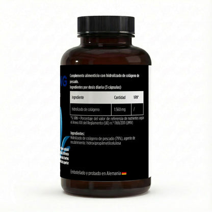 Suplemento de colágeno marino de BORNSTRONG FITNESS, enfocado en firmeza, elasticidad e hidratación profunda.