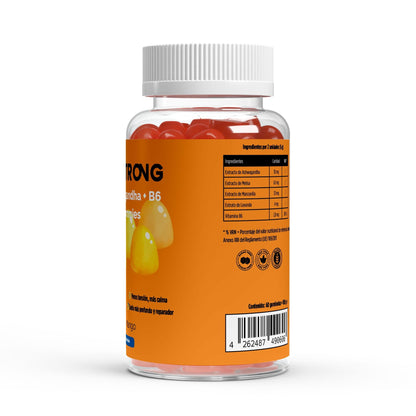 Gominolas Ashwagandha + Vitamina B6 • Calma Natural • Sueño Reparador • Estrés bajo control