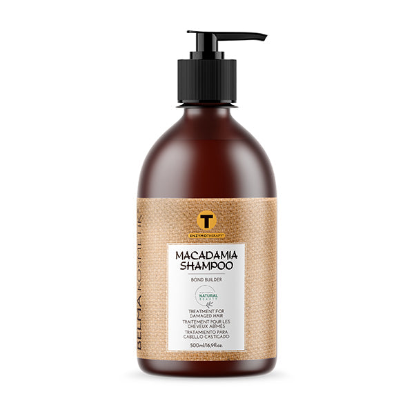 Kit de cuidado capilar XARODIST Belma Kosmetik Macadamia con champú y tratamiento de 500 ml para mantenimiento en casa.