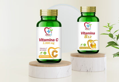 Paquete de energía física y mental de Sensaido con suplementos en cápsulas y polvos para mejorar energía y concentración.