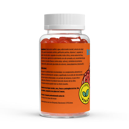 Gominolas Premium Shilajit de BORNSTRONG FITNESS con vitamina C, B6 y B12 para energía y rendimiento mental.