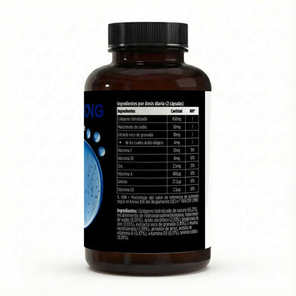 Cápsulas de colágeno hidrolizado premium PLUS de BORNSTRONG FITNESS, 180 cápsulas, suplemento para la piel y articulaciones.