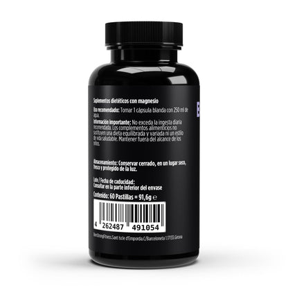 Suplemento Magnesio Complex 4 de BORNSTRONG FITNESS, con relajante para sistema nervioso y energía sin calambres.