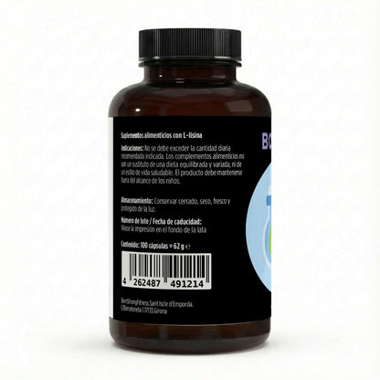 Suplemento de L-Lisina de BORNSTRONG FITNESS para recuperación muscular y mejora del rendimiento deportivo.