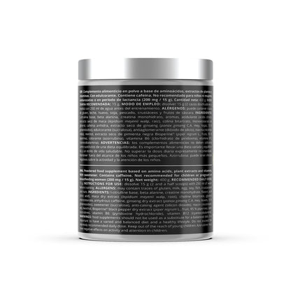 Pre-entrenamiento EFNE R1 EFNE con sabor limón, suplemento con cafeína y potenciadores de rendimiento para fitness y entrenamiento.