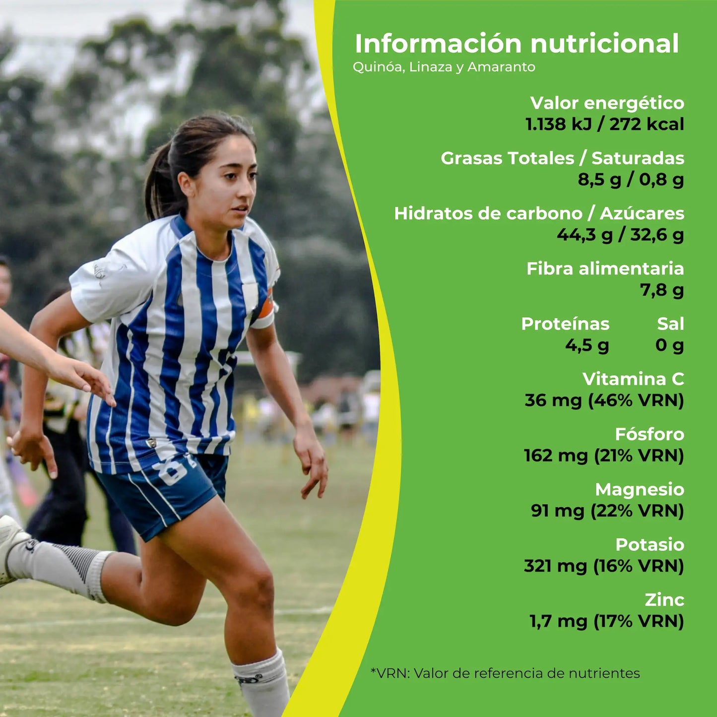 Saborty Nutri+ Barrita de Bocadillo de Guayaba, Quinoa, Linaza y Amaranto