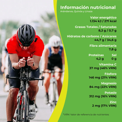 Saborty Nutri+ – Bocadillo de Guayaba con Arándanos, Quinoa y Linaza