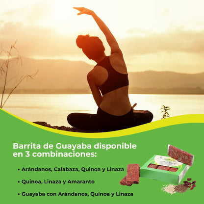 Saborty Nutri+ – Bocadillo de Guayaba con Arándanos, Quinoa y Linaza