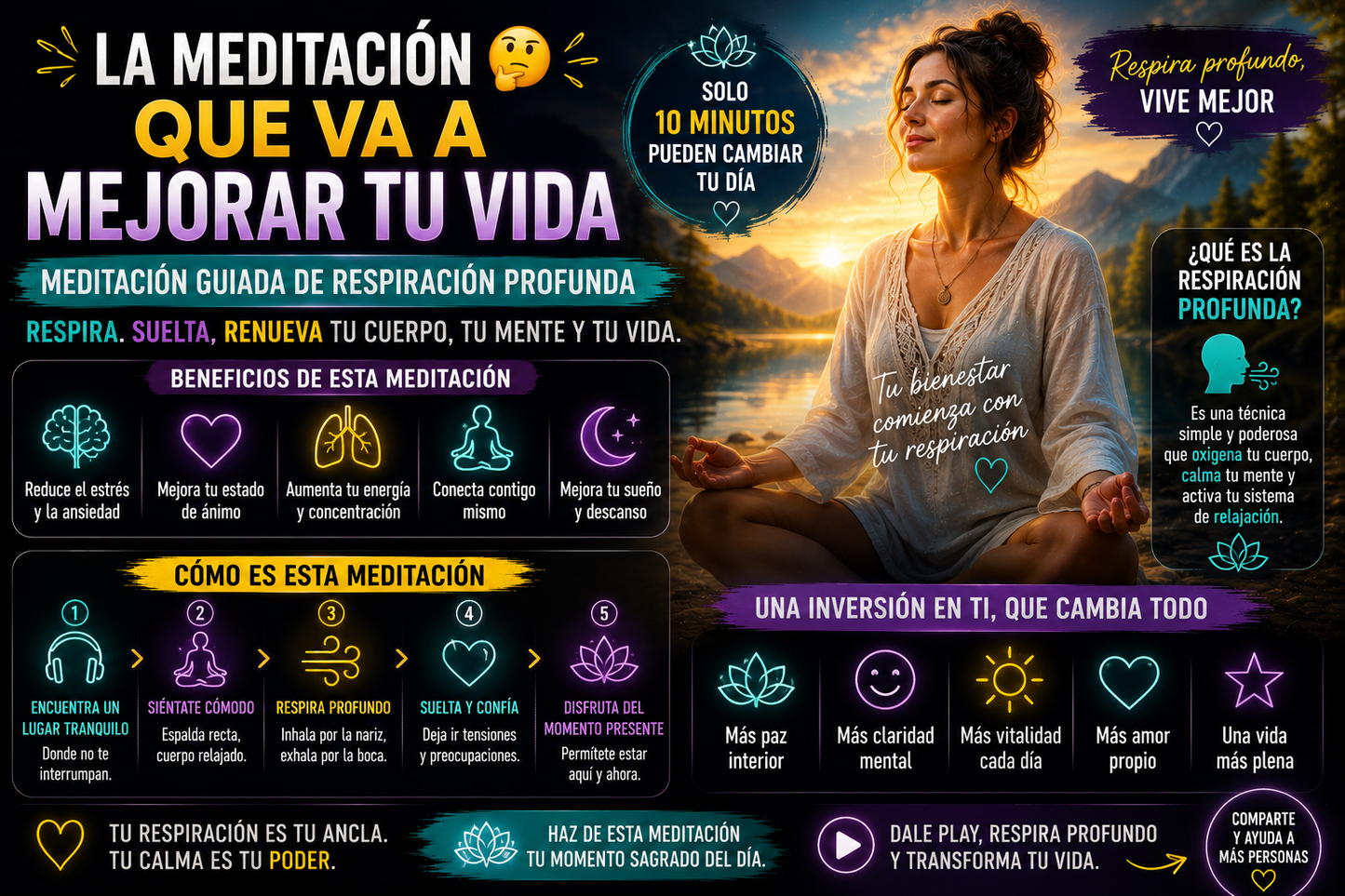 Meditación de respiración consciente