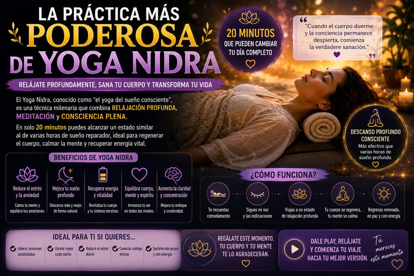 Práctica completa de Yoga Nidra