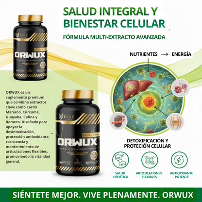 ORWUX EFNE – Antiinflamatorio Natural Más Potente (120 Cápsulas)