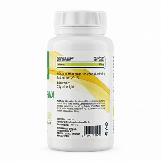 Lactoferrina 200 mg EFNE – El Elixir de Protección Celular e Inmune