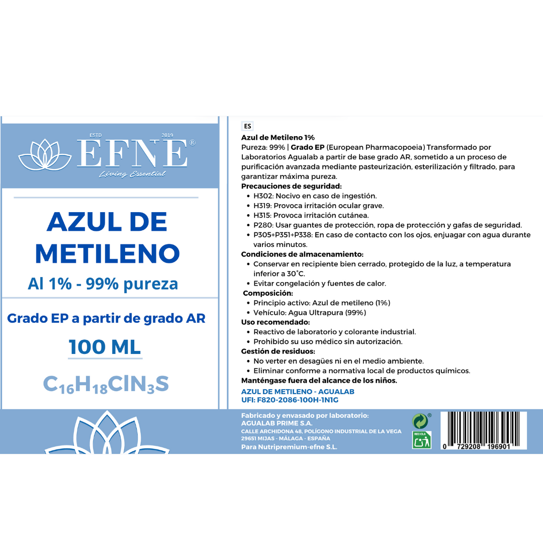Azul de Metileno EFNE – Activador Mitocondrial y Cognitivo