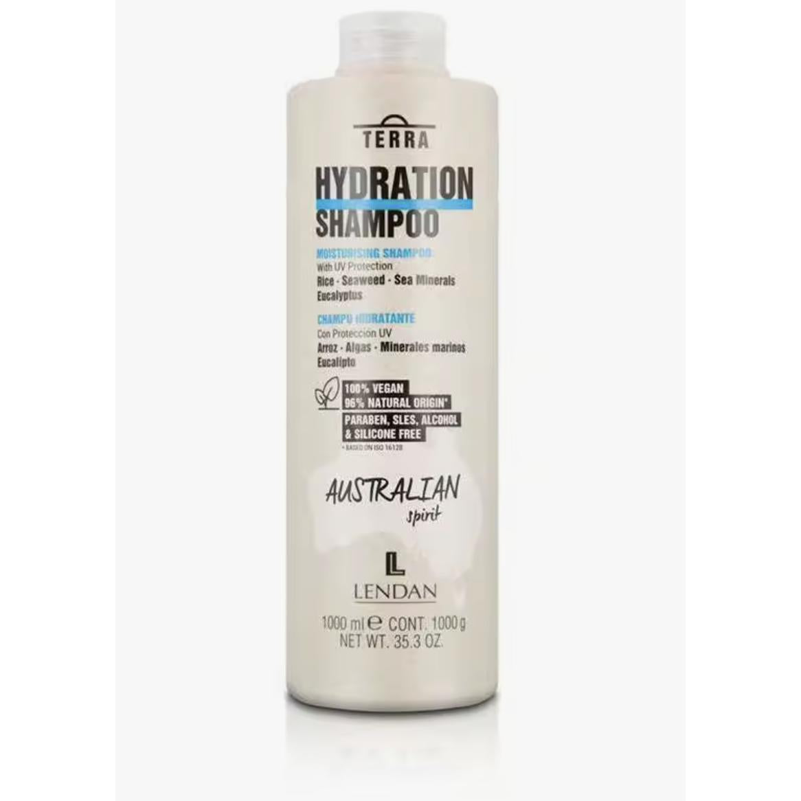 Lendan Terra Champu Vegano Hidratante Con Algas y Concentrados Marinos 1000ML