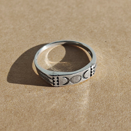 Anillo de Triple Diosa en Plata de Ley 925