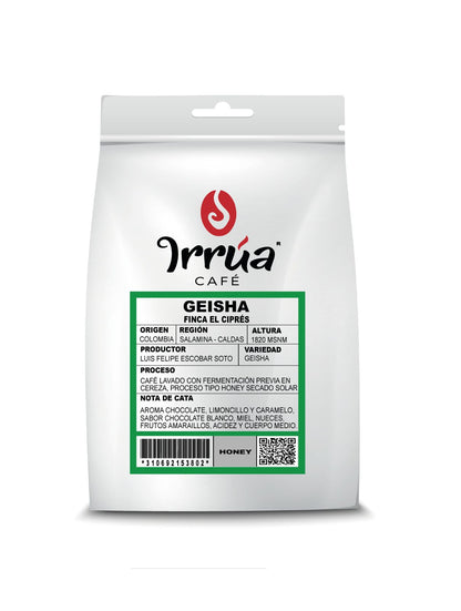 Café Geisha de Irrúa Café en proceso Honey, granos de café de alta calidad con sabor delicado y aromático.