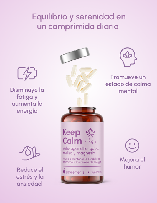 Keep Calm - Ashwagandha + Magnesio, Melisa y Gaba