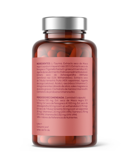 Maca y Taurina - Rendimiento físico, sexual y vitalidad