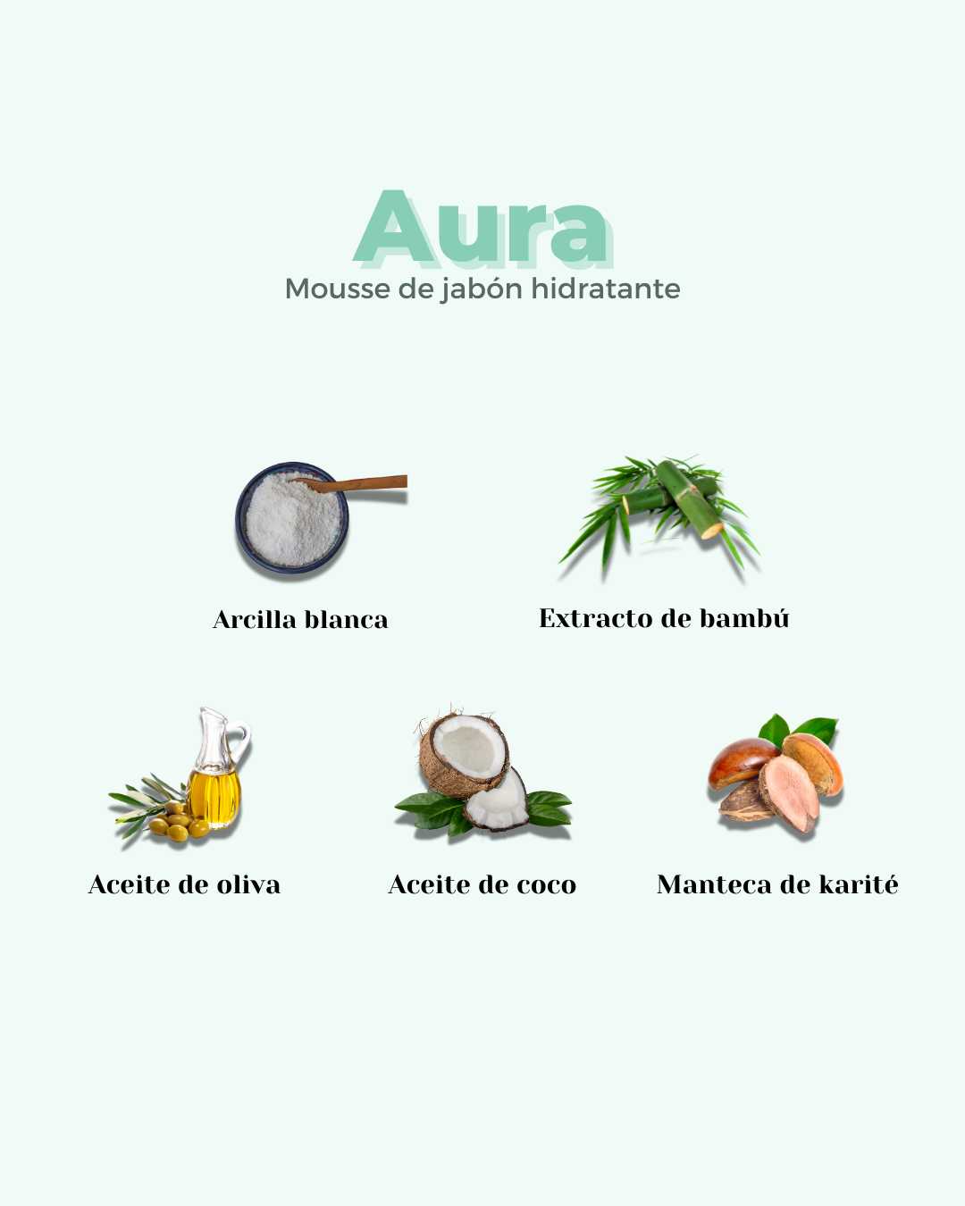 Mousse facial ecológica BANBU para piel normal y seca, con ingredientes naturales y suaves para la limpieza facial.