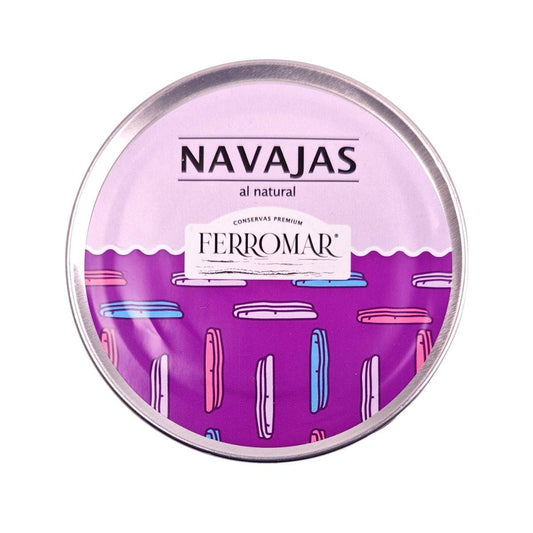 Navajas al natural de Conservas Ferromar - Sensaido