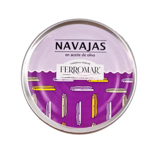 Navajas en Aceite de Oliva 6/8 pzas Conservas FerroMar - Sensaido