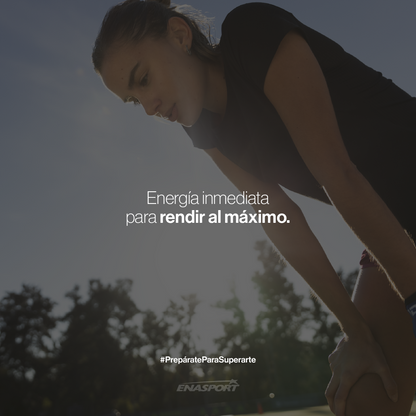 Barra de energía Carbo Energy individual de Enasport con sabor a frutas, ideal para deportistas y actividades físicas.