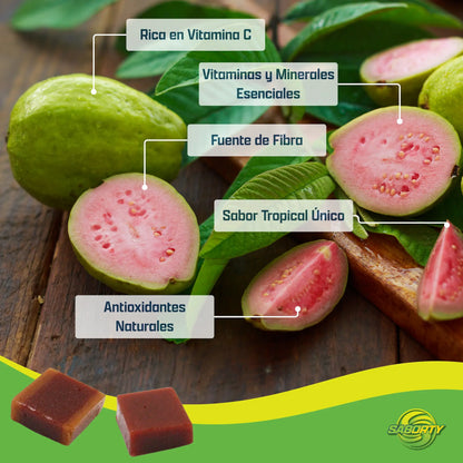 Saborty Nutri+ – Bocadillo de Guayaba con Arándanos, Quinoa y Linaza