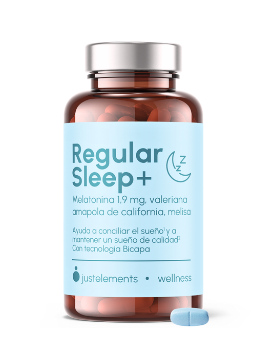 Regular Sleep - Melatonina bicapa de alta concentración 1,9 mg