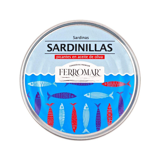 Sardinillas Picantes en Aceite de Oliva 14/18 pzas Conservas FerroMar - Sensaido