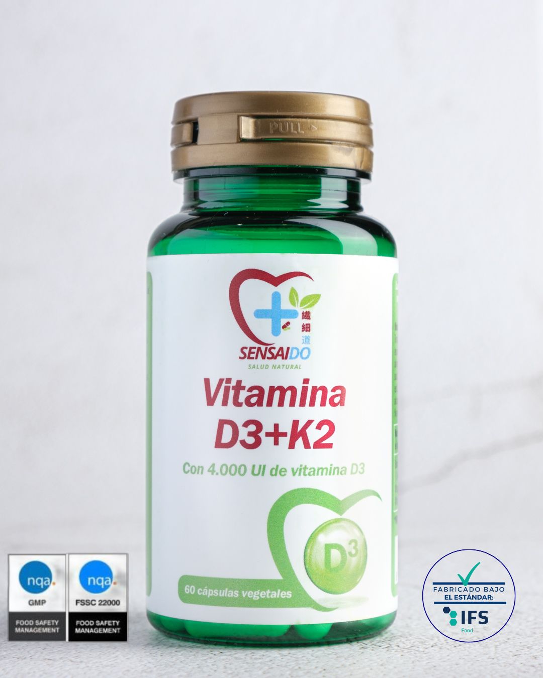 Vitamina D3 + K2 Sensaido