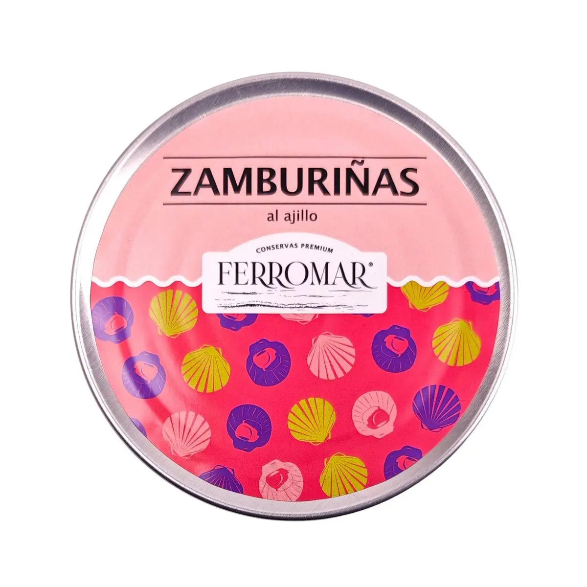 Zamburiñas en Aceite de Oliva, Ajo y Guindilla Conservas FerroMar - Sensaido