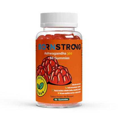 Gominolas Premium de Ashwagandha 300 + Vitamina B6 | 60 unidades
