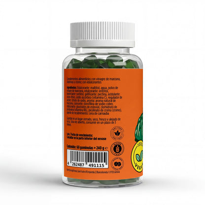 Gominolas de Vinagre de Sidra + C + B6 + Cromo - 60 pcs