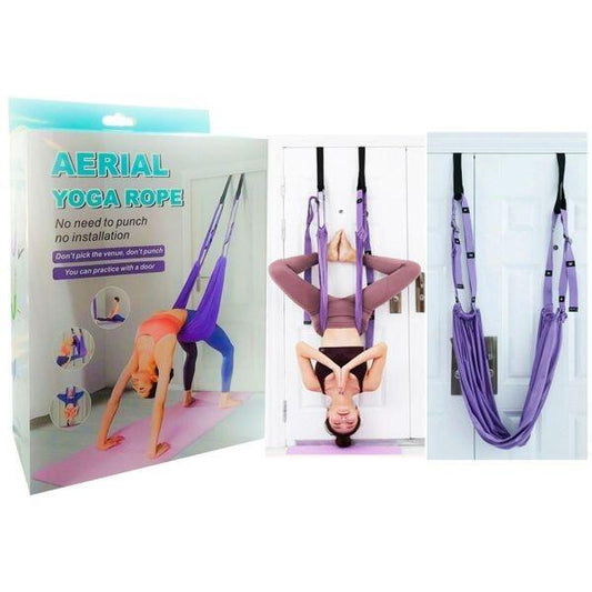 Accesorio para yoga aéreo de la marca innovagizmo, con correas y anillos para prácticas de yoga en suspensión.