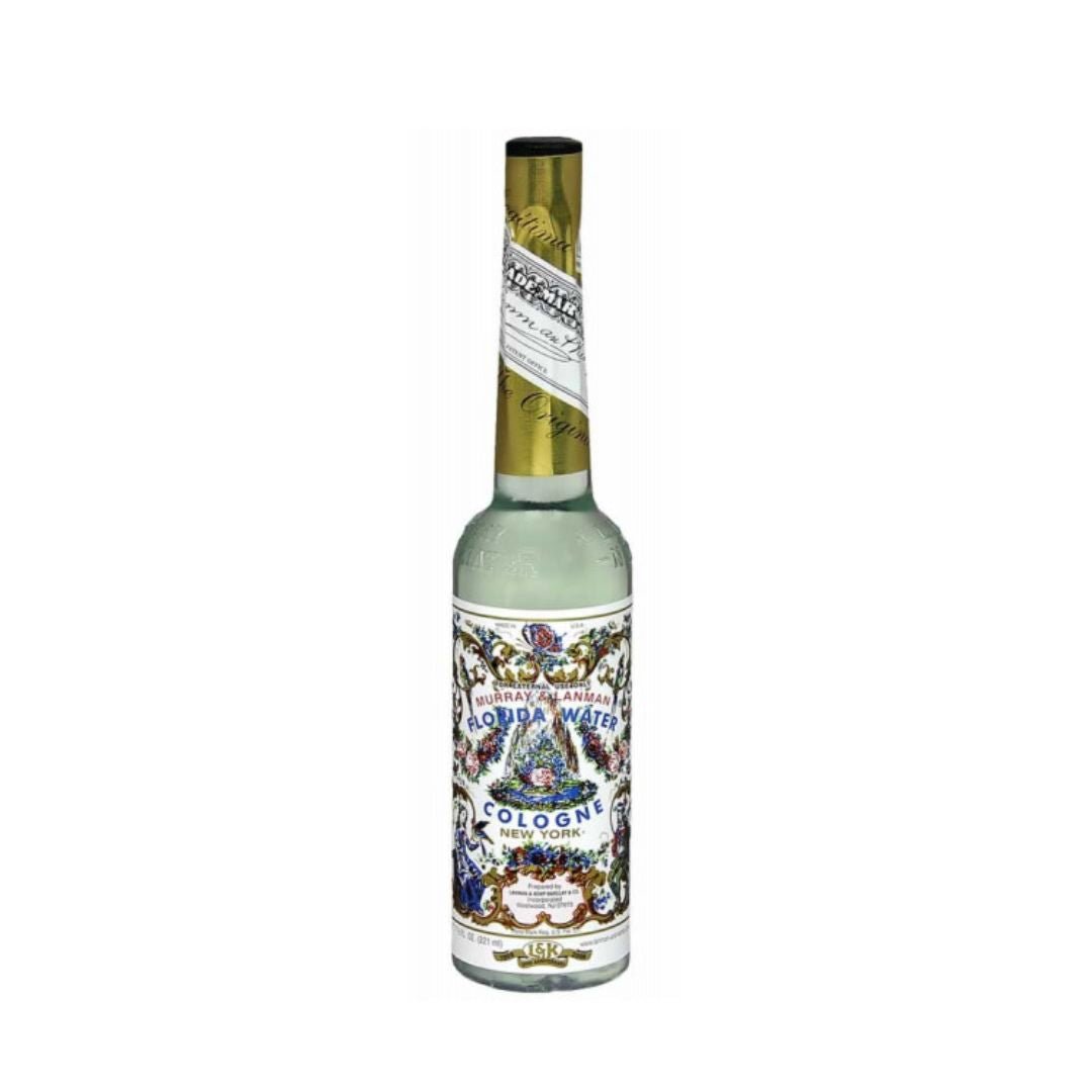 Esencia Agua Florida Murray & Lanman en botella, aroma refrescante y floral para uso personal o rituales.