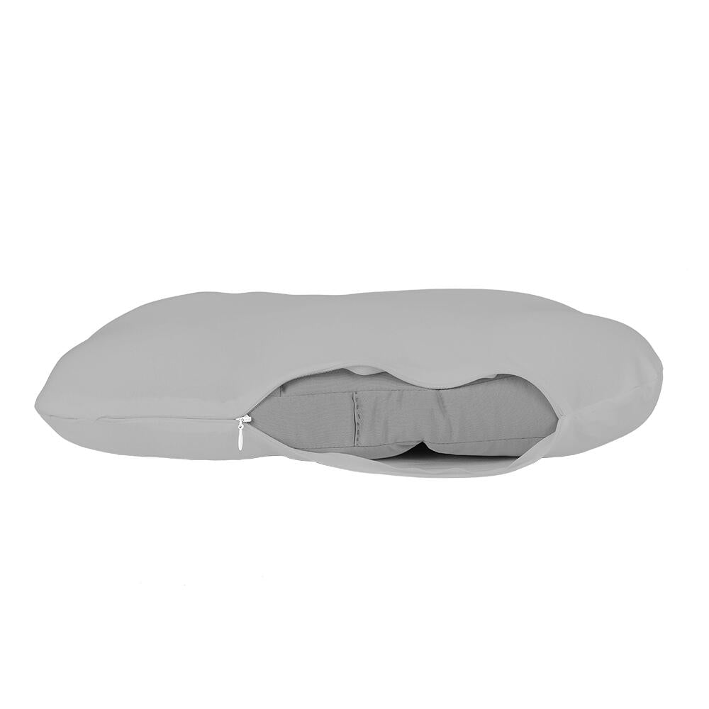 Almohada nube con microperlas innovagizmo, cómoda y suave para descanso, en color blanco y forma de nube.