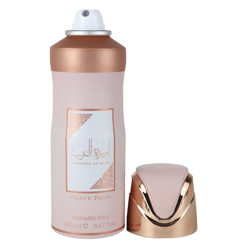 Lattafa Ameerat Al Arab Prive Rose Perfumed Desodorante 200 ml Asdaaf