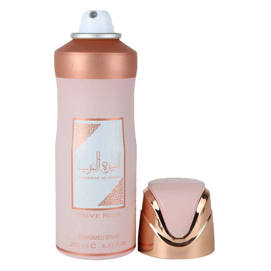 Lattafa Ameerat Al Arab Prive Rose Perfumed Desodorante 200 ml Asdaaf