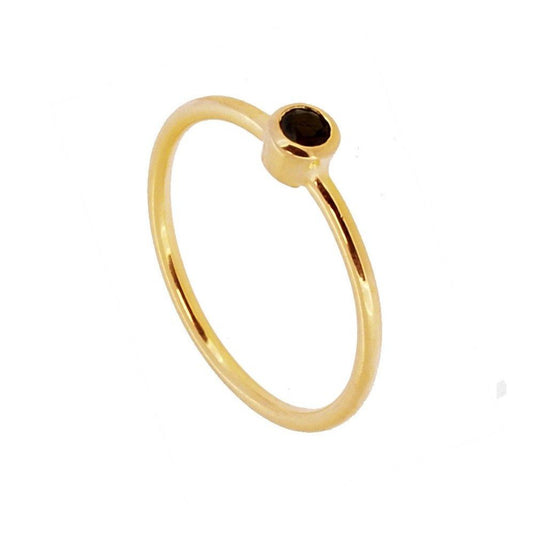 Anillo 'Alexandra' de Espinela - Baño de Oro 18k