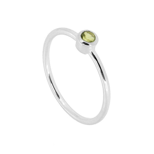 Anillo 'Alexandra' de Peridoto - Plata de Ley 925