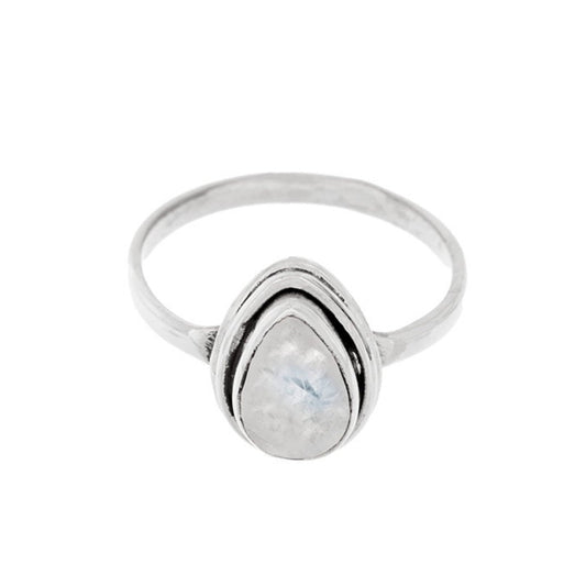 Anillo 'Anahi' de Piedra de Luna - Plata de Ley