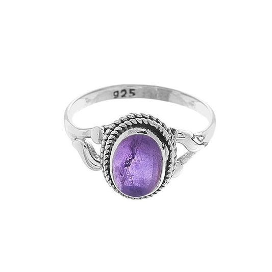 Anillo 'Idun' de Amatista - Plata de Ley